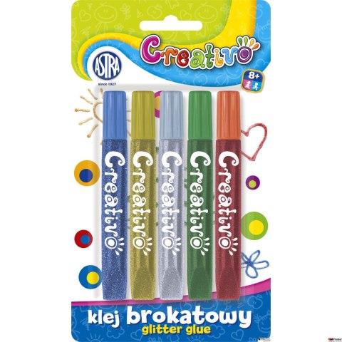 Astra Creativo - Klej brokatowy - 5 sztuk, 332112001 Astra Creativo - Klej brokatowy - 5 sztuk, 332112001