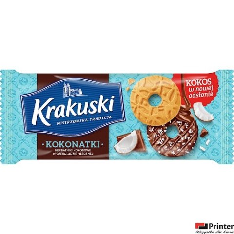 Ciastka BAHLSEN KRAKUSKI KOKONATKI 174g Ciastka BAHLSEN KRAKUSKI KOKONATKI 174g