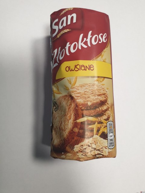 Ciastka SAN ŁAKOTKI ZŁOTOKŁOSE owsiane 215g Ciastka SAN ŁAKOTKI ZŁOTOKŁOSE owsiane 215g