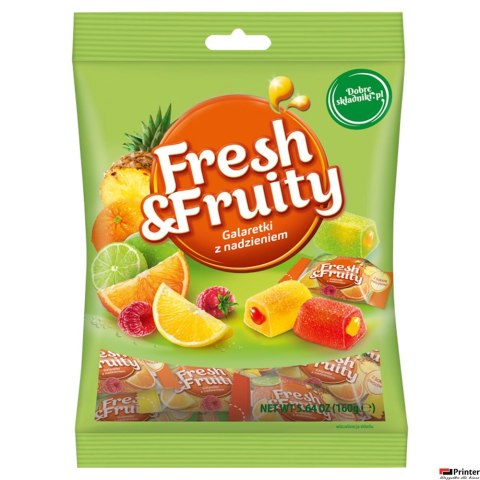 Cukierki WAWEL FRESH&FRUITY galaretki z nadzieniem 160g Cukierki WAWEL FRESH&FRUITY galaretki z nadzieniem 160g