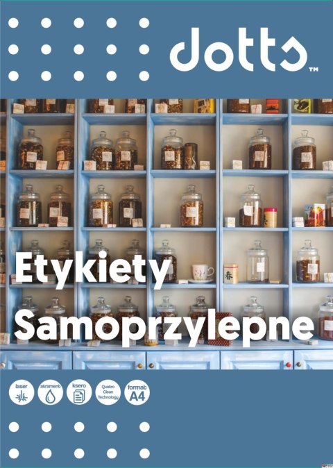 Etykieta samoprzylepna DOTTS A4 (100ark) 105x42,4mm (14 etyk/arkuszu)