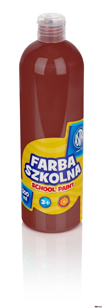 Farba szkolna Astra 500 ml - brązowa, 301109006 Farba szkolna Astra 500 ml - brązowa, 301109006