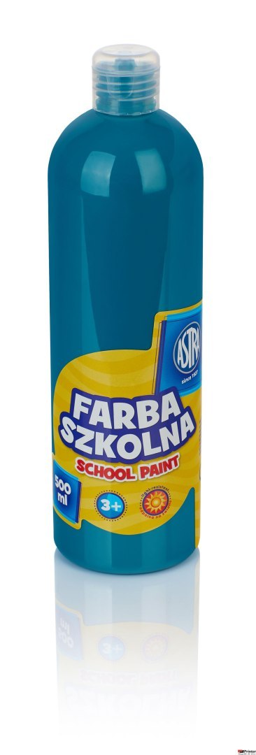 Farba szkolna Astra 500 ml - turkusowa, 301112011 Farba szkolna Astra 500 ml - turkusowa, 301112011