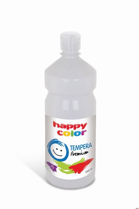 Farba tempera Premium 1000ml, biały, Happy Color HA 3310 1000-0 Farba tempera Premium 1000ml, biały, Happy Color HA 3310 1000-0