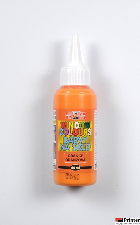 Farba witrażowa 60ml pomarańczowa 9742002 Farba witrażowa 60ml pomarańczowa 9742002