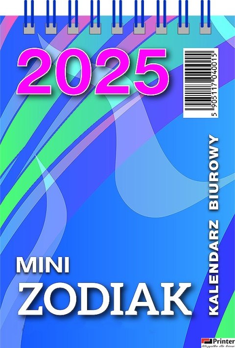 Kalendarz biurowy MINI ZODIAK 2025 (H7) TELEGRAPH Kalendarz biurowy MINI ZODIAK 2025 (H7) TELEGRAPH