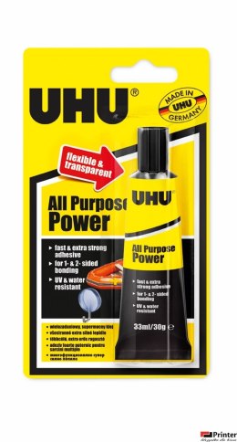 Klej UHU Power Transparent 33ml U37655