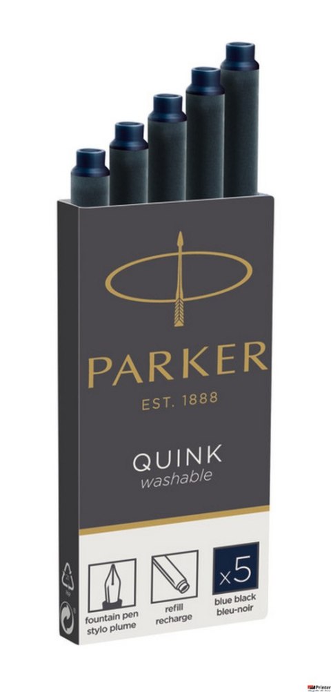 Naboje z Atramentem QUINK - STANDARD granatowy - 5 szt. w pudełku 1950385 PARKER Naboje z Atramentem QUINK - STANDARD granatowy - 5 szt. w pudełku 1950385 PARKER