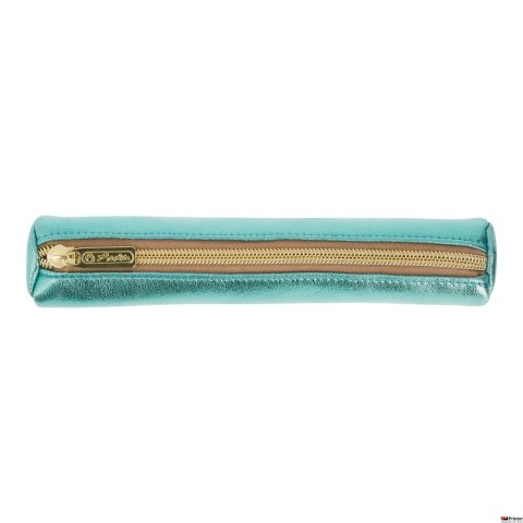 Piórnik kosmetyczka okrągły, Metalic Turkus 50039098 Herlitz Piórnik kosmetyczka okrągły, Metalic Turkus 50039098 Herlitz