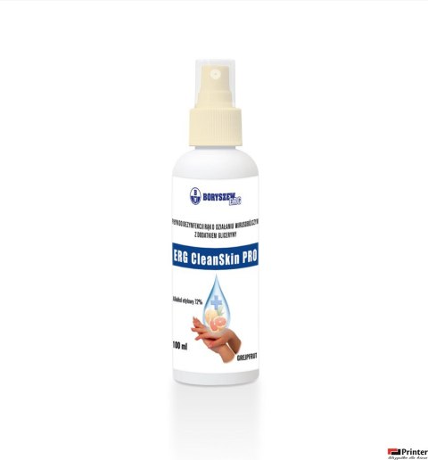 Płyn do dezynfekcji rąk grejpfrutowy 98ml ERG CleanSkin PRO alkohol/gliceryna BORYSZEW (spray)