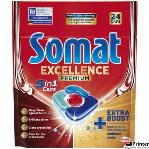 SOMAT Tabletki do zmywarki 24 szt. Exellence 5in1 08230