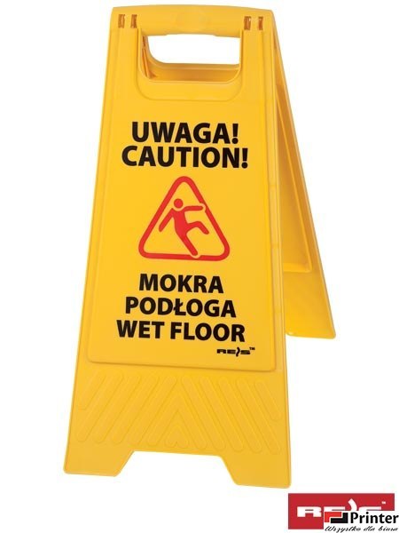 Stojak ze znakiem Wet FLOOR / MOKRA PODŁOGA REIS