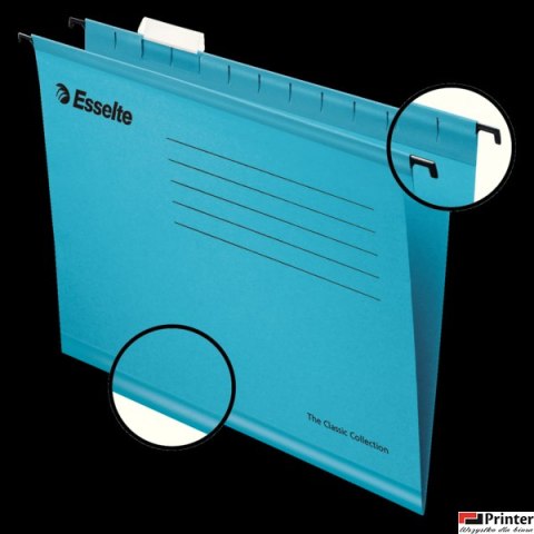 Teczki zawieszane Esselte Classic A4, niebieski, 25 szt. PENDAFLEX 90311 Teczki zawieszane Esselte Classic A4, niebieski, 25 szt. PENDAFLEX 90311