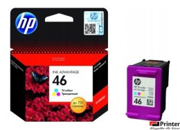 Tusz HP 46 (CZ638AE) kolor 750str