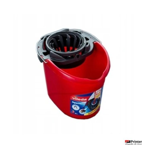 VILEDA Wiadro z wyciskaczem SuperMocio 10l okrągłe 11500 VILEDA Wiadro z wyciskaczem SuperMocio 10l okrągłe 11500