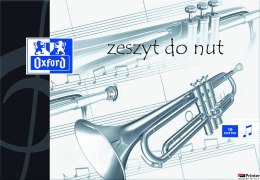 Zeszyt A5 16k, pięciolinia, OXFORD, do nut 100302228