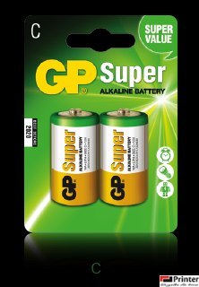 Bateria alkaliczna GP Super C / LR14 (2szt) 1.5V GPPCA14AS003 Bateria alkaliczna GP Super C / LR14 (2szt) 1.5V GPPCA14AS003