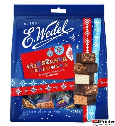 Cukierki WEDEL MIESZANKA WEDLOWSKA CLASSIC 230g MOTYW ŚWIĄTECZNY