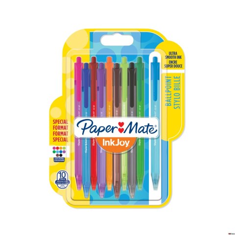 Długopis ze skuwką INKJOY 100 CAP M mix 10 kolorów FUN PAPER MATE 1956751 Długopis ze skuwką INKJOY 100 CAP M mix 10 kolorów FUN PAPER MATE 1956751