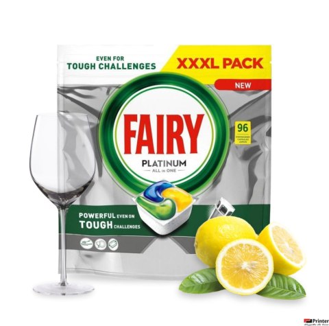 FAIRY Kapsułki do zmywarki PLATINUM ALL IN1 96 sztuk LEMON 36751 FAIRY Kapsułki do zmywarki PLATINUM ALL IN1 96 sztuk LEMON 36751