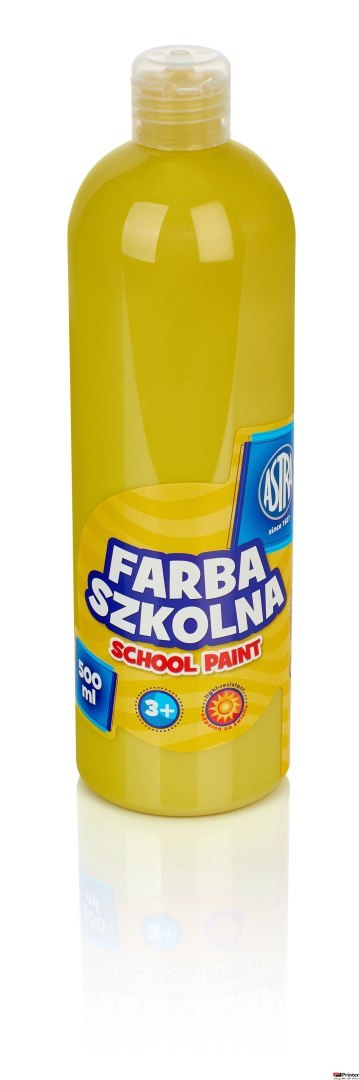 Farba szkolna Astra 500 ml - żółta, 83410903 Farba szkolna Astra 500 ml - żółta, 83410903