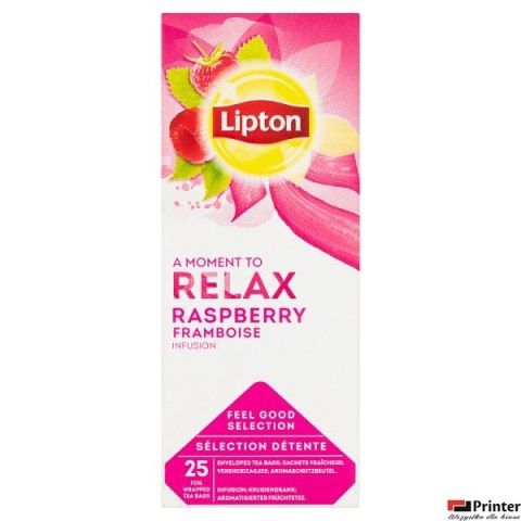 Herbata LIPTON CLASSIC RELAX RASPBERRY/malina (25 kopert fol.)