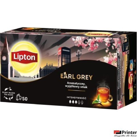Herbata LIPTON EARL GREY 50 torebek czarna Herbata LIPTON EARL GREY 50 torebek czarna