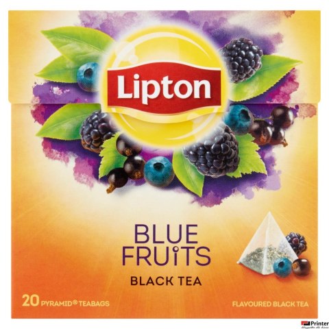 Herbata LIPTON PIRAMID owoce jagodowe (20 saszetek) czarna Herbata LIPTON PIRAMID owoce jagodowe (20 saszetek) czarna