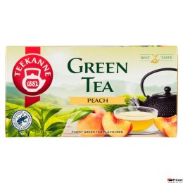 Herbata TEEKANNE Green Tea Peach brzoskwinia 20t zielona