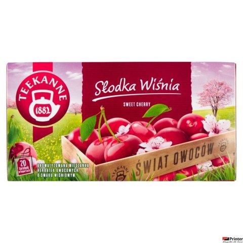Herbata TEEKANNE SWEET CHERRY słodka wiśnia 20t owocowa Herbata TEEKANNE SWEET CHERRY słodka wiśnia 20t owocowa