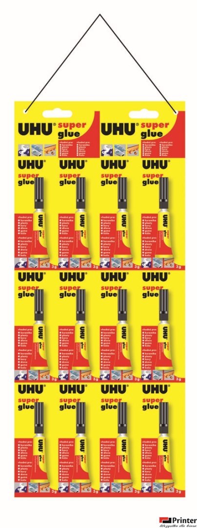 Klej UHU SUPER GLUE CONTROL BLISTER 3g 36015 UHU Klej UHU SUPER GLUE CONTROL BLISTER 3g 36015 UHU