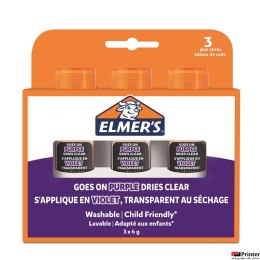 Klej purple w sztyfcie 6g, 3 na blistrze ELMERS 2136613