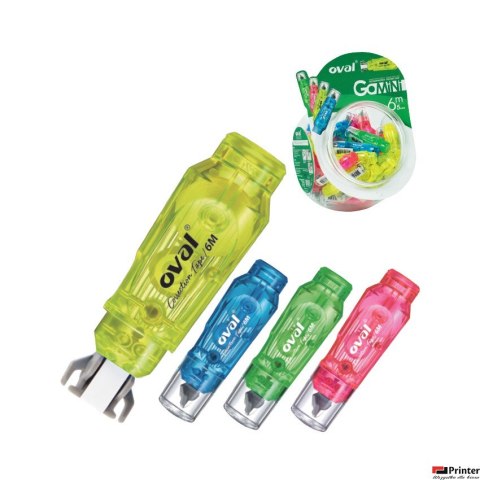 Korektor w taśmie OVAL QFN-506/JB7 5mm x 6m 160-2222 Korektor w taśmie OVAL QFN-506/JB7 5mm x 6m 160-2222