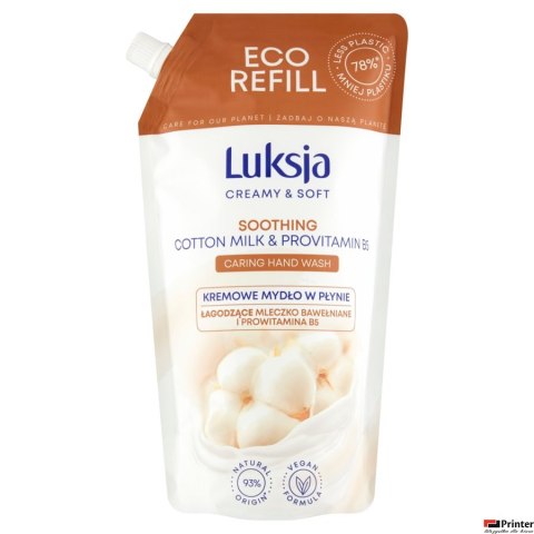 LUKSJA Mydło zapas 900ml mix LUKSJA Mydło zapas 900ml mix