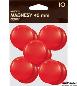 Magnes 40mm GRAND czerwony (10szt ) 130-1701 Magnes 40mm GRAND czerwony (10szt ) 130-1701