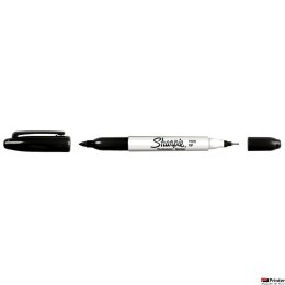 Marker dwustronny SHARPIE TWIN TIP czarny S0811100