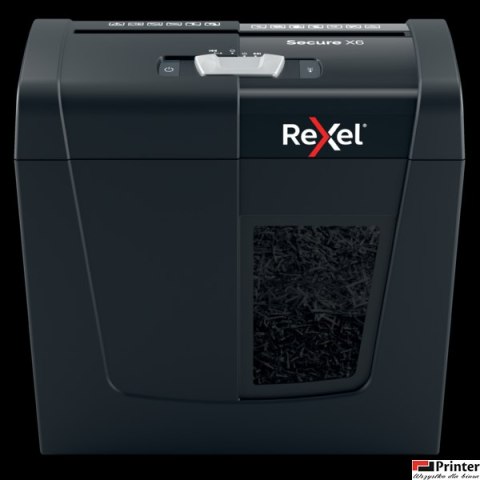Niszczarka Rexel Secure X6, (P-4), 6 kartek, 10 l kosz, 2020122EU Niszczarka Rexel Secure X6, (P-4), 6 kartek, 10 l kosz, 2020122EU