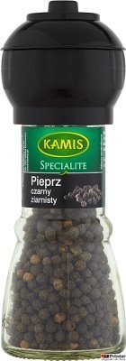 Pieprz czarny ziarnisty KAMIS 42g młynek Pieprz czarny ziarnisty KAMIS 42g młynek