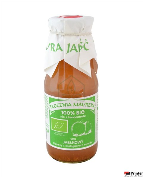 Sok jabłkowy 300 ml Tłocznia Maurera Sok jabłkowy 300 ml Tłocznia Maurera