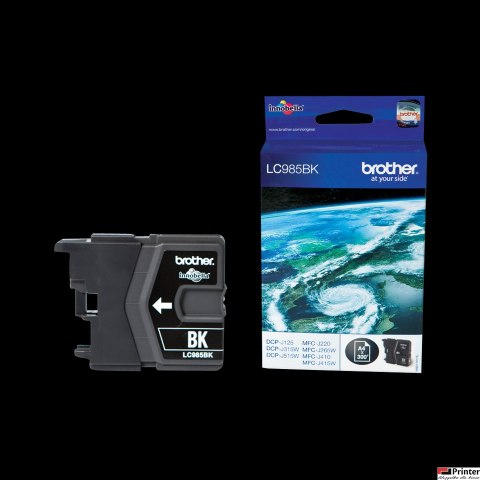 Tusz BROTHER (LC985BK) czarny 300str DCP-J125/315W/515W/J220 Tusz BROTHER (LC985BK) czarny 300str DCP-J125/315W/515W/J220