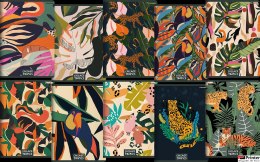 Zeszyt TOP 2000 COLLAGE TROPICS A5 60k 70g mix linia z marginesem 400157928