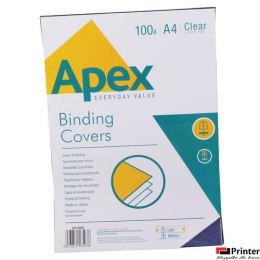 APEX okładki do bindowania PVC (przezroczyste) A4 op. 100szt. 6500001 FELLOWES