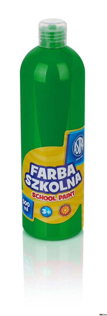 Farba szkolna Astra 500 ml - zielona jasna, 83410902 Farba szkolna Astra 500 ml - zielona jasna, 83410902