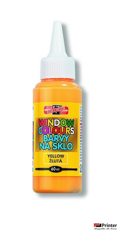 Farba witrażowa 60ml żółta 974201 Farba witrażowa 60ml żółta 974201