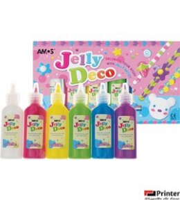 Farby JELLY DECO 6kol 22ml AMOS JD22P6 170-2108