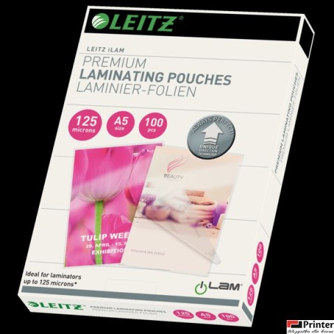 Folia do laminacji Leitz UDT A5 125 mic., 100 szt., 74930000