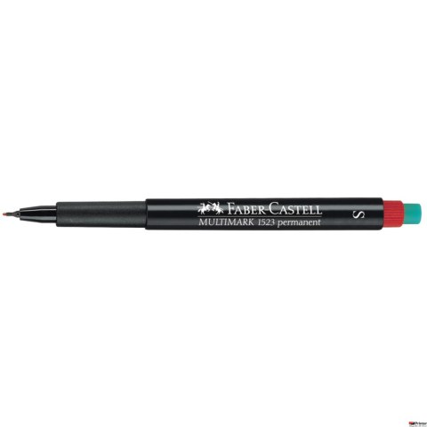 Foliopis z gumką OHP MULTIMARK S 0.4 czerwony FABER-CASTELL FC152321