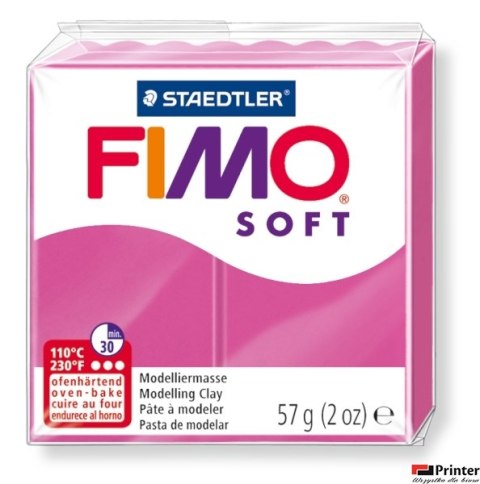Kostka FIMO soft 57g, amarantowy, masa termoutwardzalna, Staedtler S 8020-22 Kostka FIMO soft 57g, amarantowy, masa termoutwardzalna, Staedtler S 8020-22