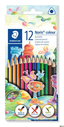 Kredki Noris colour, Wopex, trójkątne, 12 kol., Staedtler S 187 C12