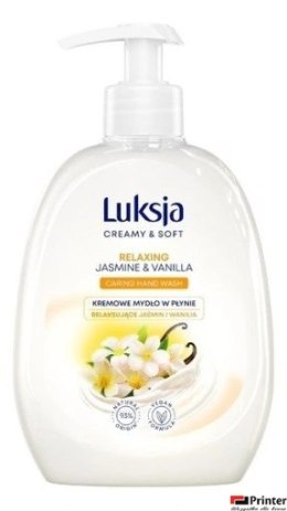 LUKSJA Mydło w płynie z dozownikiem 500 ml Jaśmin & Vanilia 8919